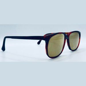 Vintage Luciano Brown & Tortoise Oval Sunglasses Frames Only